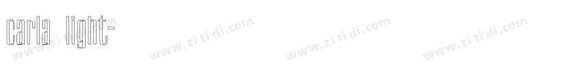 carla light字体转换